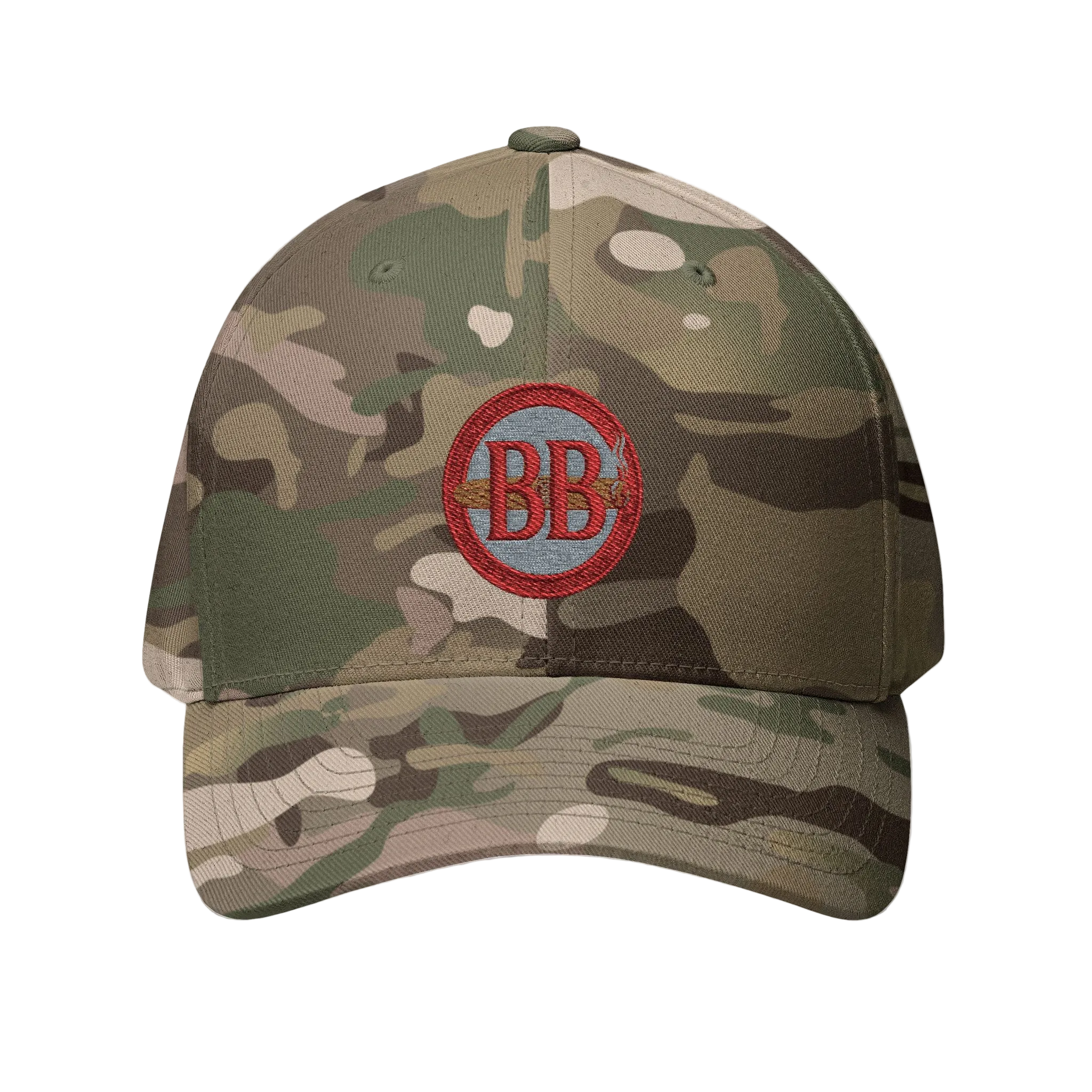 Red BB Stitch FlexFit Hat