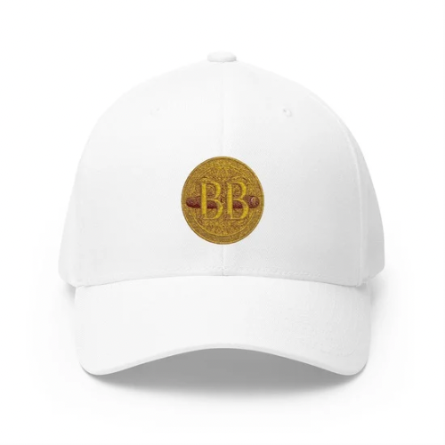 White BB Stitch FlexFit Hat